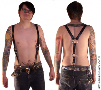 Double Ring Suspenders by ASLAN Leather Double Ring Suspenders by ASLAN Leather