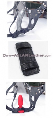 Double Up Dildo Cuff holder Aslan Leather