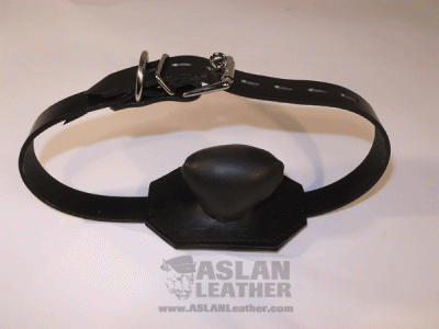 Leather Mushroom Gag bondage by ASLAN Leather