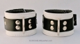 White Jag Ankle Cuffs